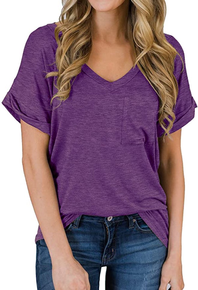 MIHOLL Short Sleeve V-Neck Shirt