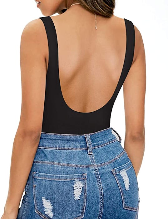 MANGOPOP Women's Round Neck Bodysuit