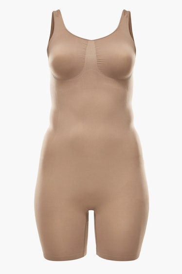 This nude jumpsuit bodysuit is from Lizzo's shapewear collection, YITTY.