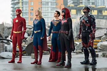 Grant Gustin’s Flash teamed up with Supergirl, Superman, and more for The CW’s Crisis on Infinite Ea...