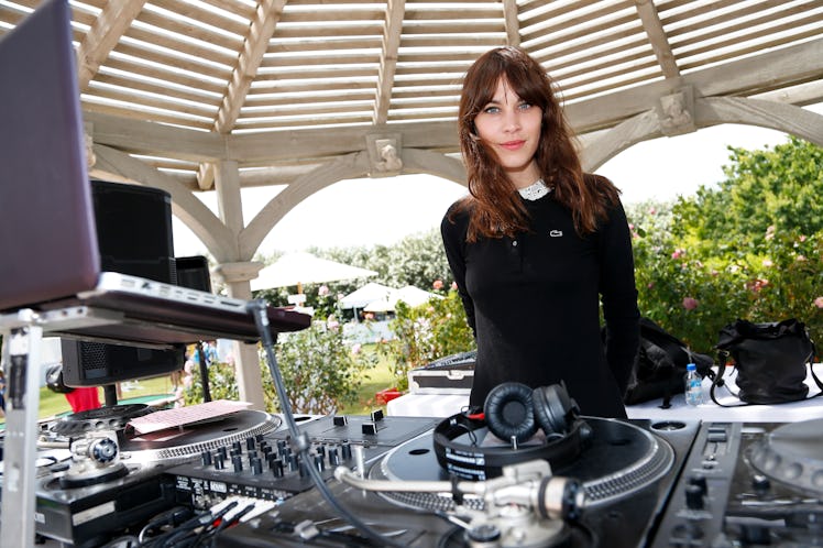 Alexa Chung about to DJ at Coachella