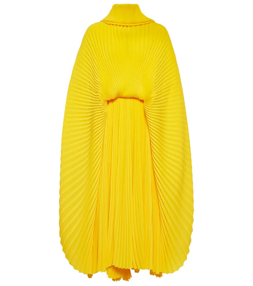 Pleated Crêpe Gown