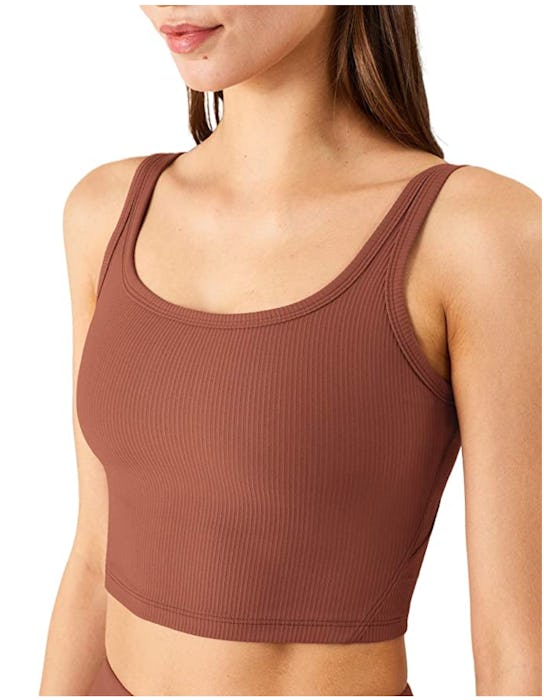 KIKIWING Women's Ribbed Crop Top