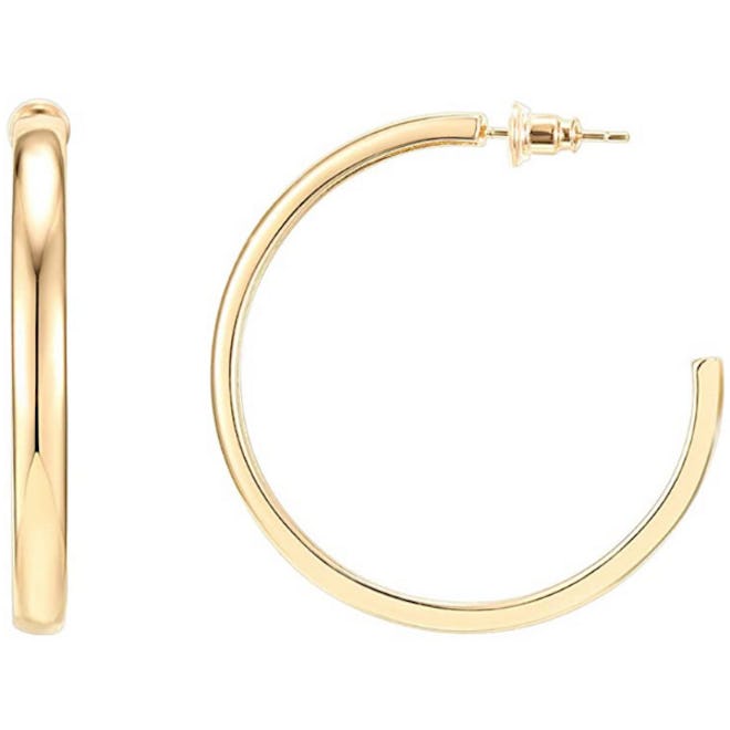 PAVOI 14K Gold Plated Hoop Earrings