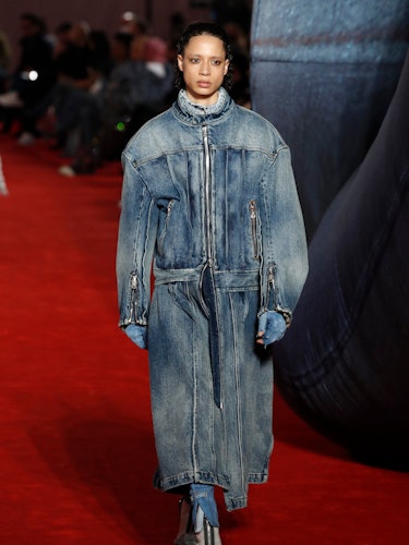 A denim look from Diesel by Glenn Martens