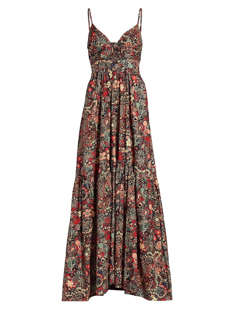 2022 vacation trends maxi dresses paisley print 