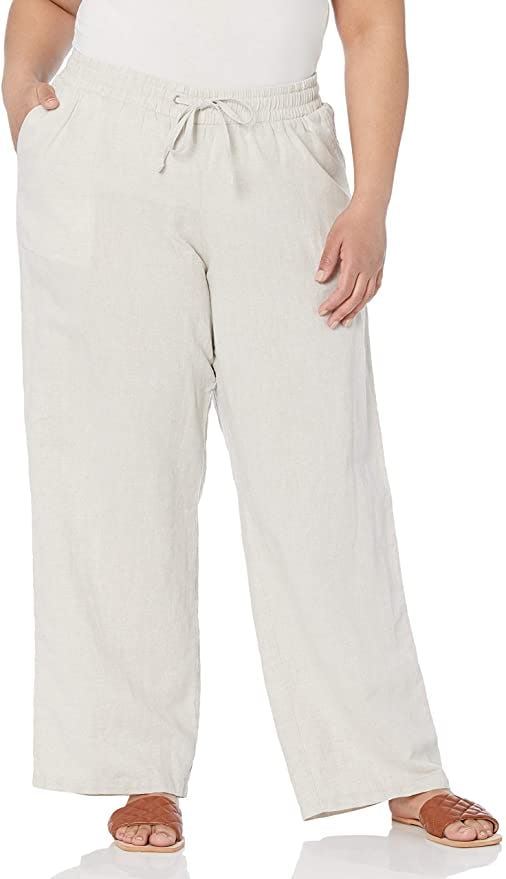Amazon Essentials Linen Wide Leg Pant