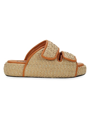 2022 vacation trends chunky sandals raffia slides