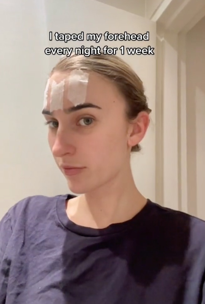 TikTokers Are Comparing This Face-Taping Hack To Botox & Here's
