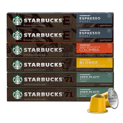Starbucks by Nespresso Original Line Variety Pack Capsules