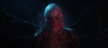 Vecna lit by a red light in Stranger Things Season 4