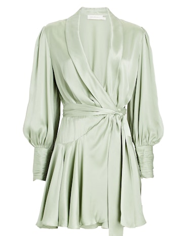 Silk Wrap Mini Dress by Zimmermann to wear with heels