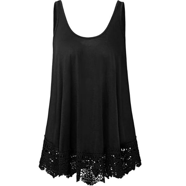 XiaoMaAnJi Lace-Trim Tank Top