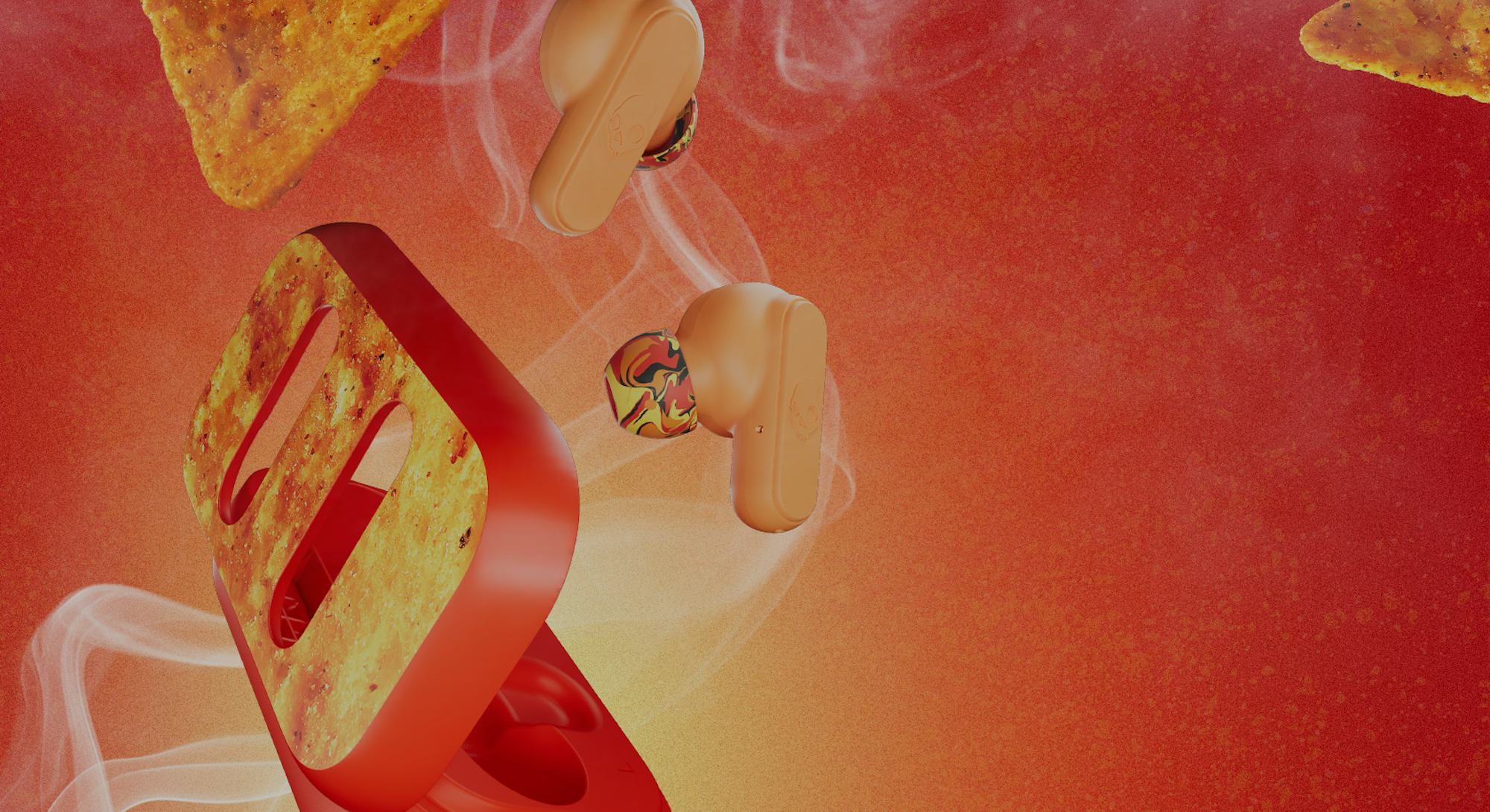 Skullcandy x Doritos wireless earbuds collab