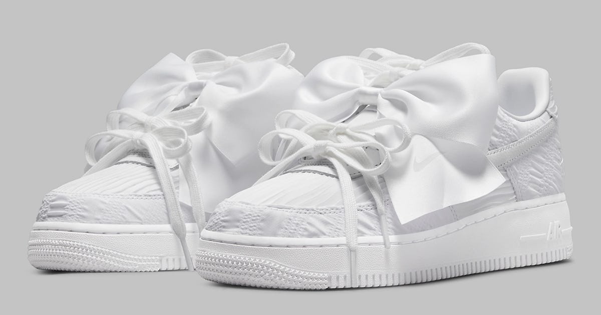 Air force 1 ribbon white hotsell