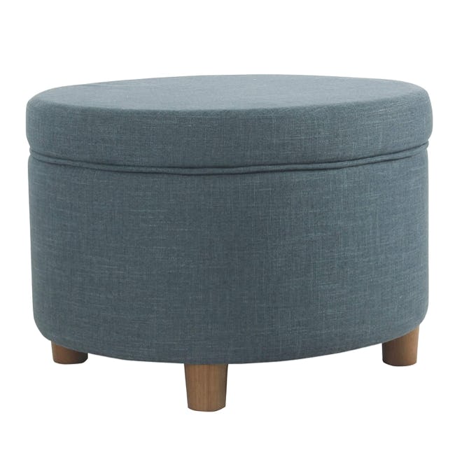 Homepop Round Storage Ottoman