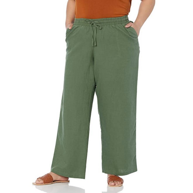 Amazon Essentials Linen-Blend Drawstring Pants