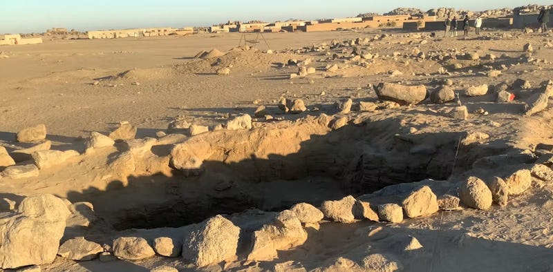 Thousands of years ago, people in this part of Sudan used underground tombs to bury their dead.