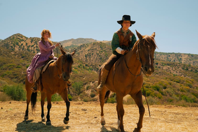 Kara Hayward plays Millie, and Fivel Stewart plays Jane in ‘Roar’ via Apple TV+’s press site