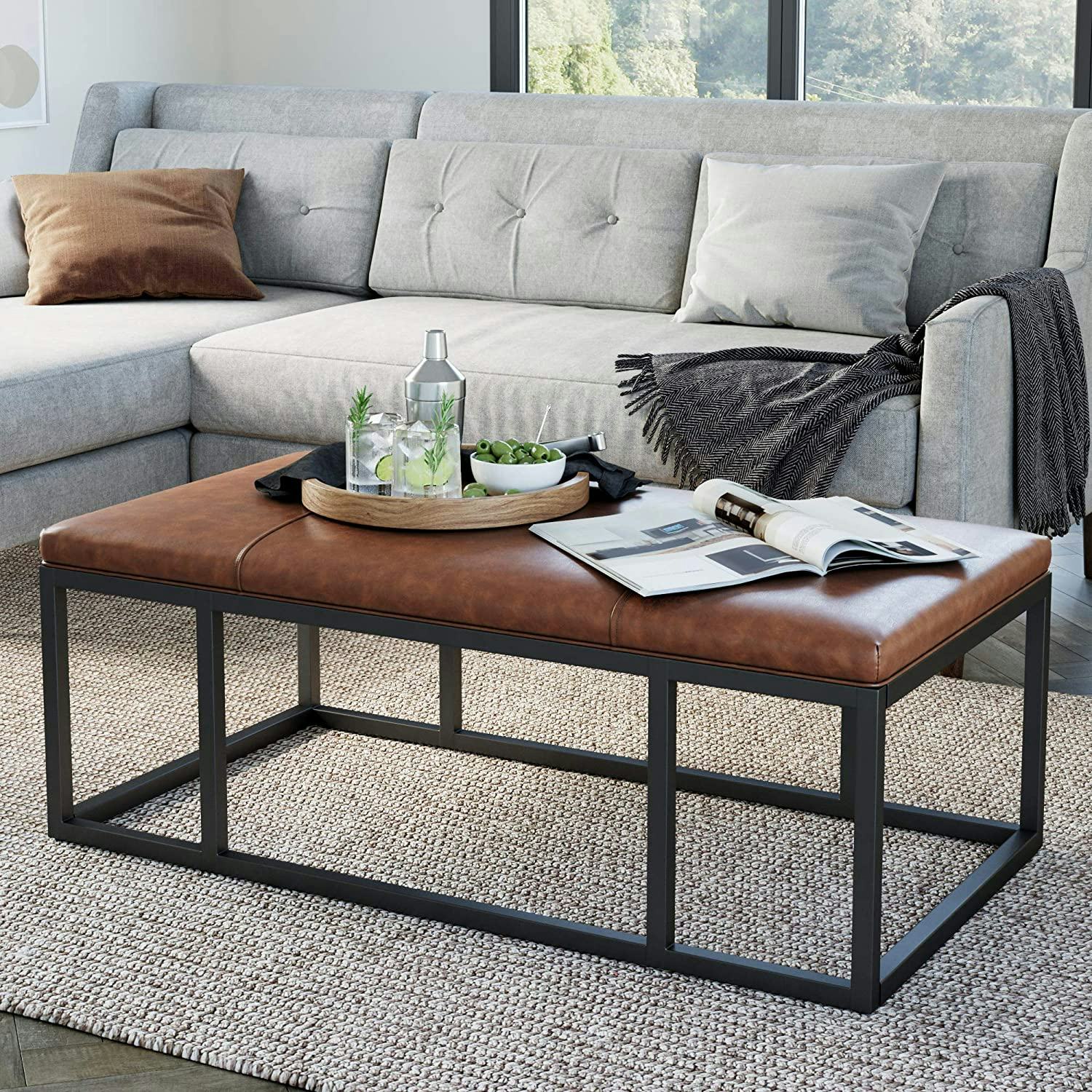 Nathan James Nelson Coffee Table Ottoman
