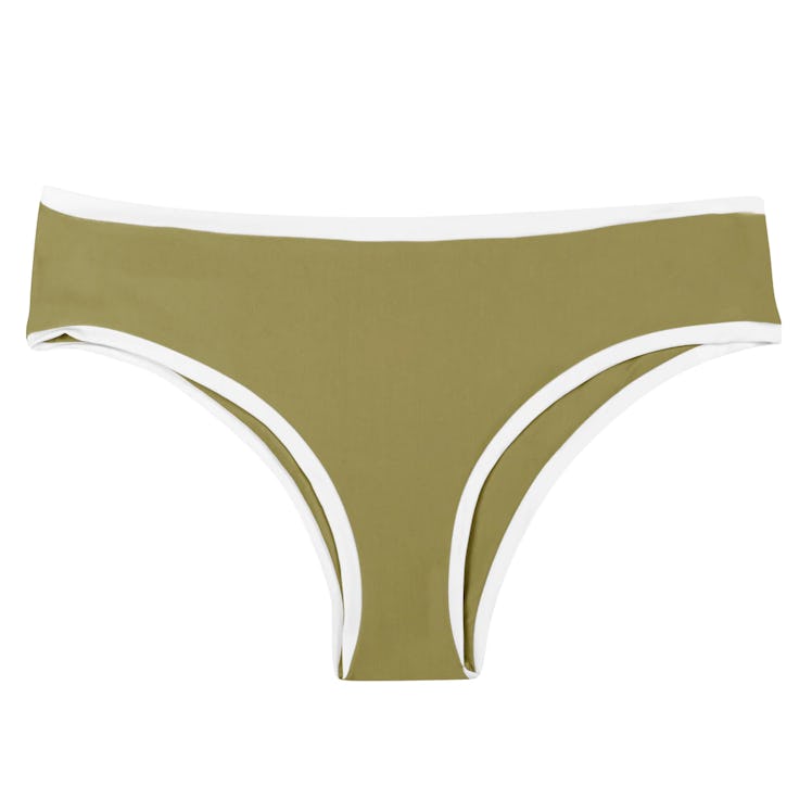swimwear trends 2022 sporty green bikini bottoms 