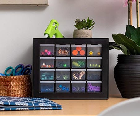 IRIS USA, Inc. DPC-16 Plastic Parts Storage Hardware and Craft Cabinet