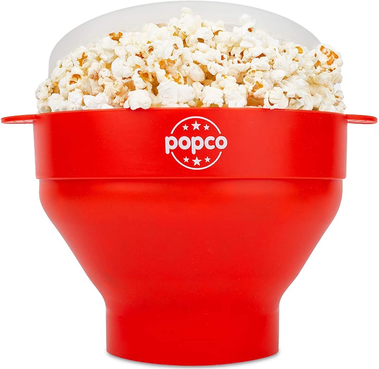 The Original Popco Silicone Microwave Popcorn Popper with Handles