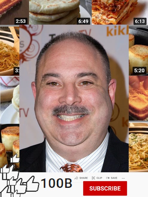 Chef John, from Food Wishes, surrounded by his most popular recipes.
