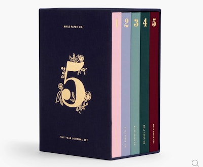 Best Mother's Day Gifts, five-year journal set