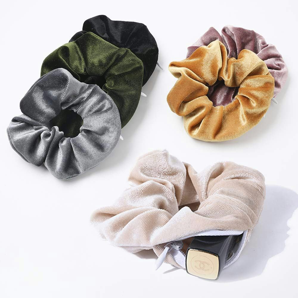 LOBABA Velvet Hair Scrunchies (6-Pack)
