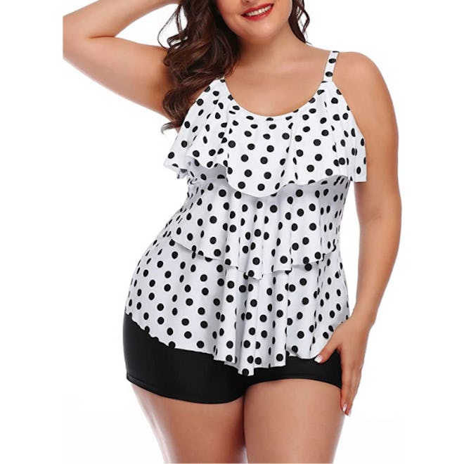 Yonique Tankini Swimsuit with Shorts