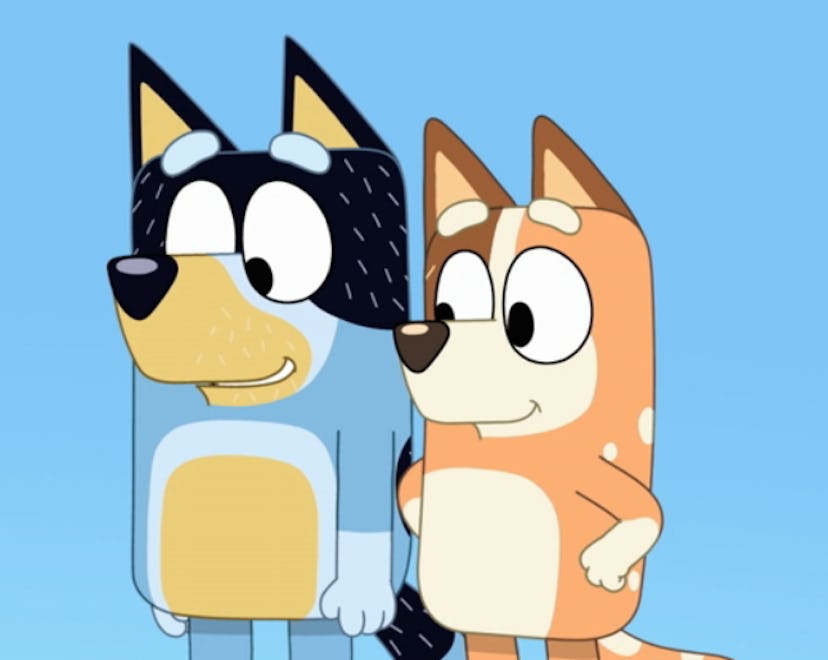 bandit and chilli from the "bluey" show