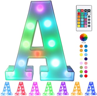 Pooqla Colorful LED Marquee Letter Light