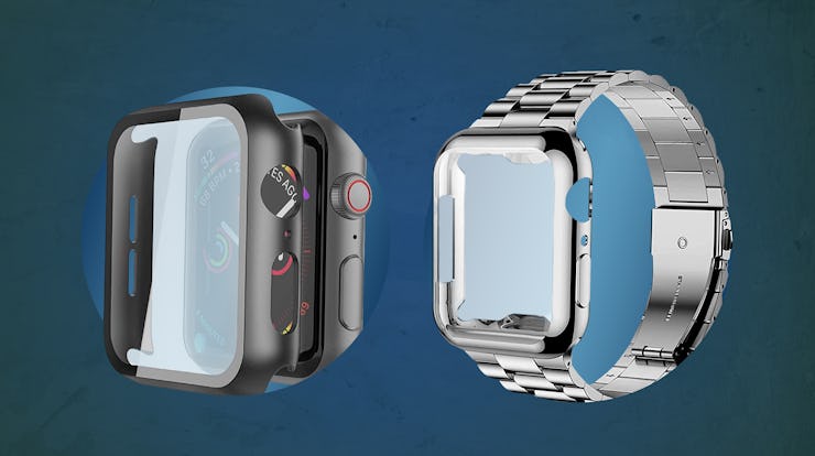 Best apple watch cases: iiteeology Apple Watch Band and Misxi Hard PC Case.