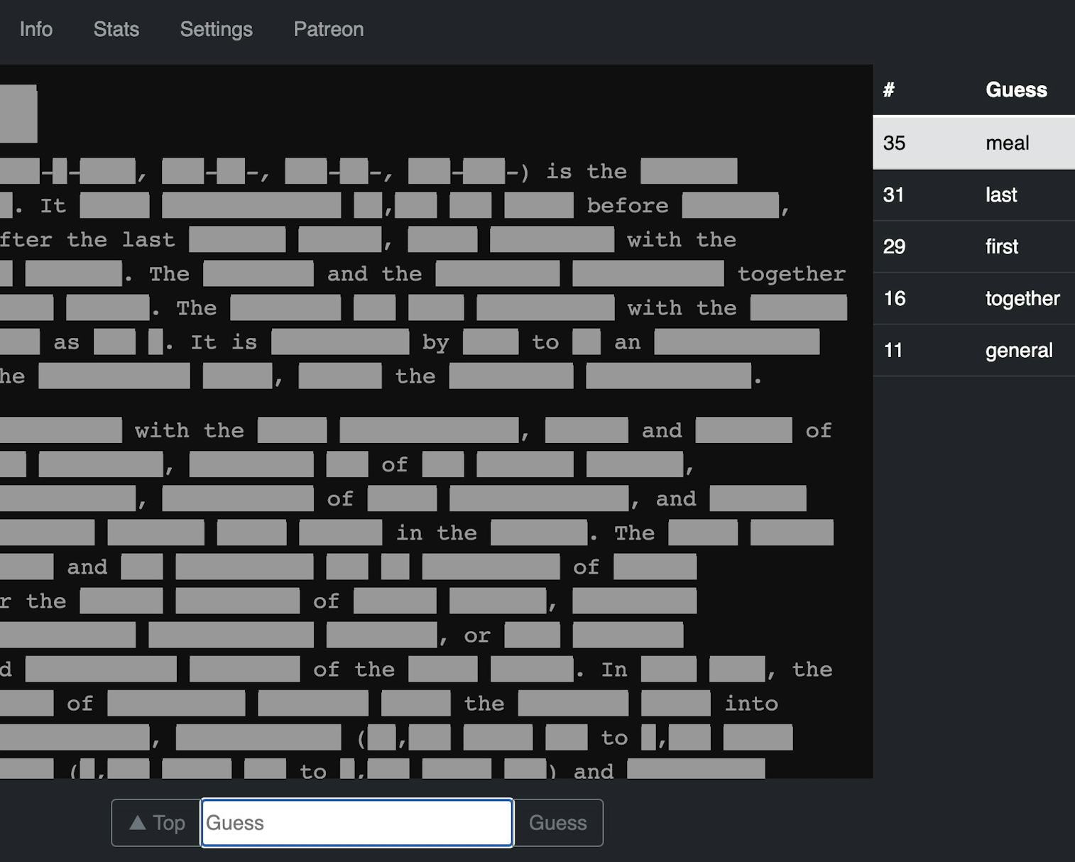 'Redactle' makes you guess the words from a redacted Wikipedia article