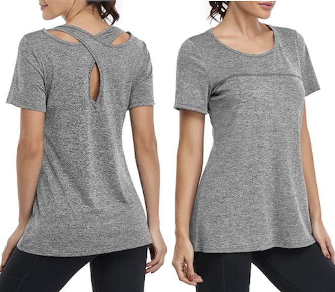 Kimmery Criss-Cross Back Yoga Shirt