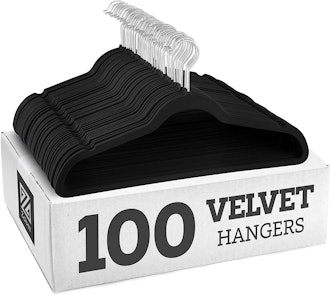 Zober Non-Slip Velvet Hangers (100-Pack)