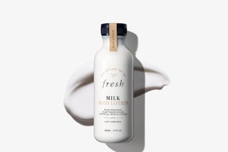 A daily moisturizing body lotion is infused with plant-based milks 