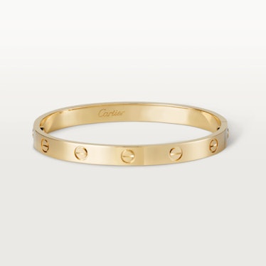 This gold Love bracelet from Cartier is a Meghan Markle-approved accessory.