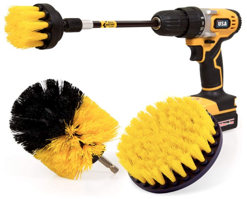 Holikme 4Pack Drill Brush Power Scrubber Cleaning Brush
