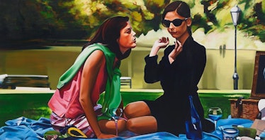 A Sam McKinniss painting of a picnic in Cruel Intentions