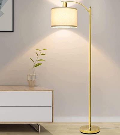 dimmable floor lamp with floor switch