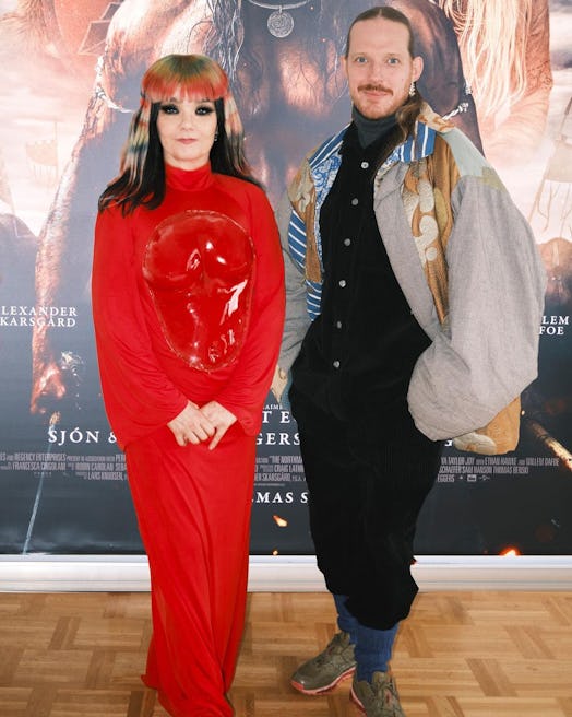 Björk and her co-creative director James Merry at Reykjaík premiere of The Northman