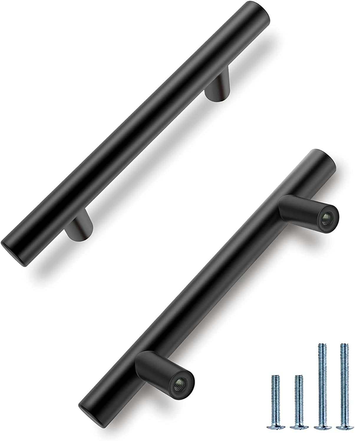 HBL'  Matte Black Euro Cabinet Pulls