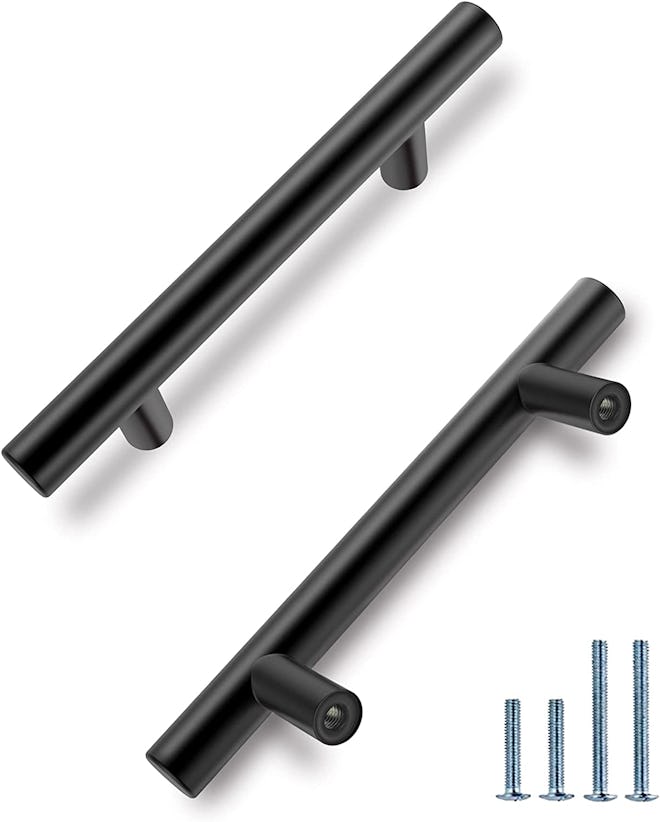 HBL' Matte Black Euro Cabinet Pulls