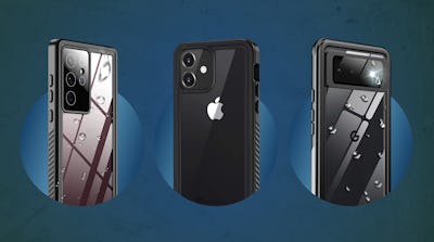 Waterproof phone cases: Lanhiem iPhone 12 Case, SPIDERCASE Samsung Galaxy S22 Case, ANTSHARE Google ...