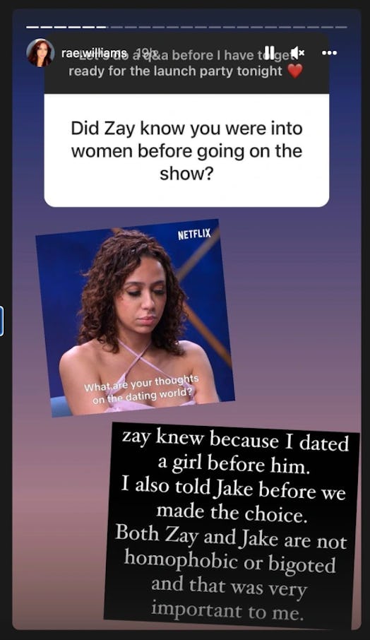 Who Is Rae Williams’ Girlfriend? ‘The Ultimatum’ Star Revealed Details