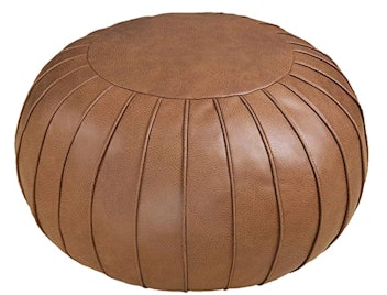 Thgonwid Faux Leather Ottoman Pouf