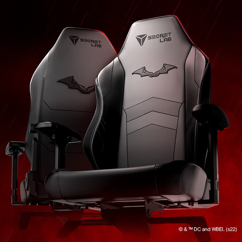 Two 'The Batman' gaming chairs by Secret Lab