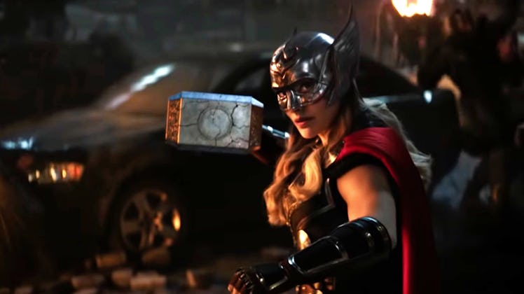 Natalie Portman as lady Thor in Thor: Love and Thunder